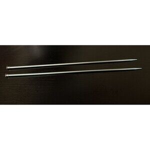 Bates Knitting #6 4 1/4mm Needles 14" long  Green Aluminum Preowned